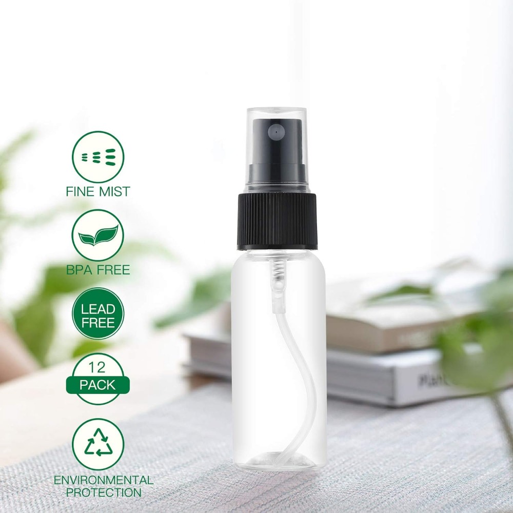 10PCS 10/20/30/50/60/100ML Small Plastic Spray Bottle Empty Fine Mist Travel Atomizer for Little Perfume Water Alcohol Samples