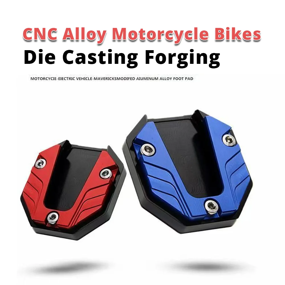 Scooter Accessori per moto Piastra di supporto per poggiapiedi di estensione Piastra laterale per cavalletto per bici da moto in lega di alluminio