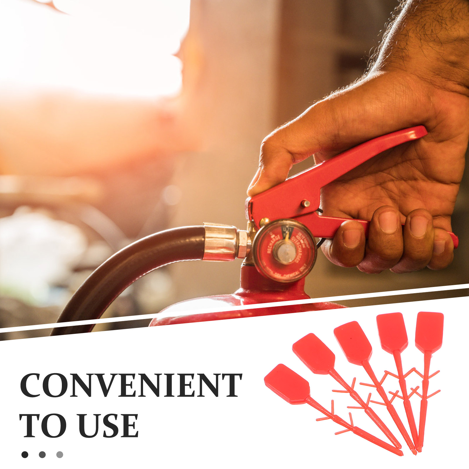 1000 шт. аксессуары для огнетушителей пластиковые уплотнения тампера красное эвакуационное устройство