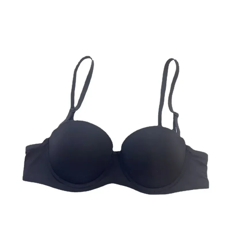 หญิงสาว 1/2 ถ้วย Underwire เซ็กซี่ Bra ชุดชั้นในยุโรปและสไตล์อเมริกัน Push-Up Smooth Seamless Bra