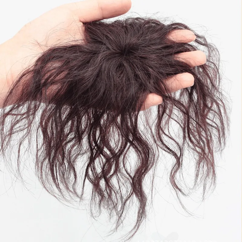 Máquina feita remy cabelo humano peruca 6x6cm leve e respirável feminino superior reparação de cabelo toppers para aumento de volume do cabelo