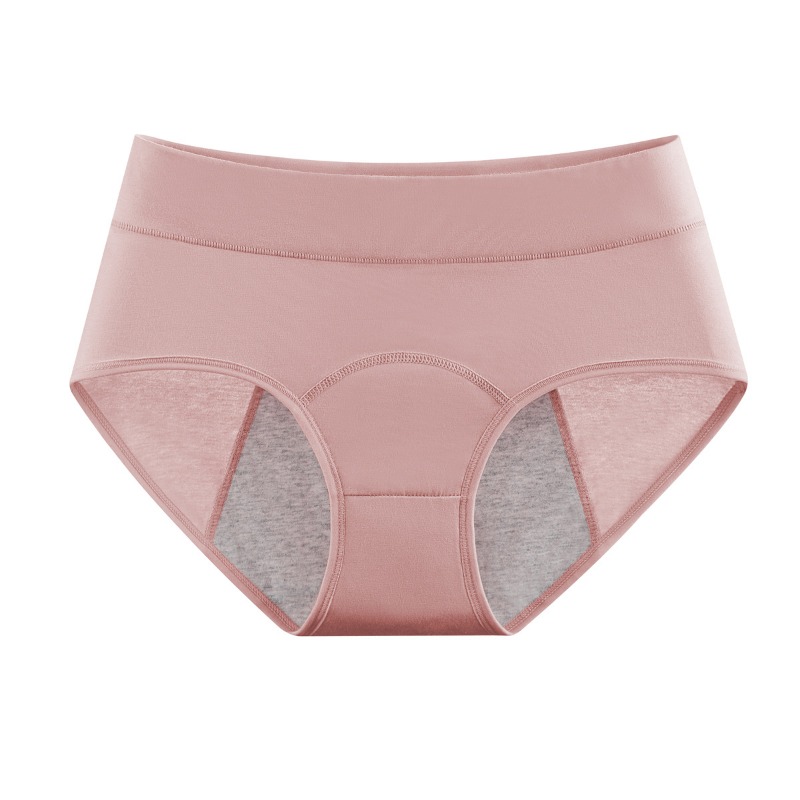 Culotte Menstruelle Taille Haute en Coton, Sous-Vêtement Menstruel