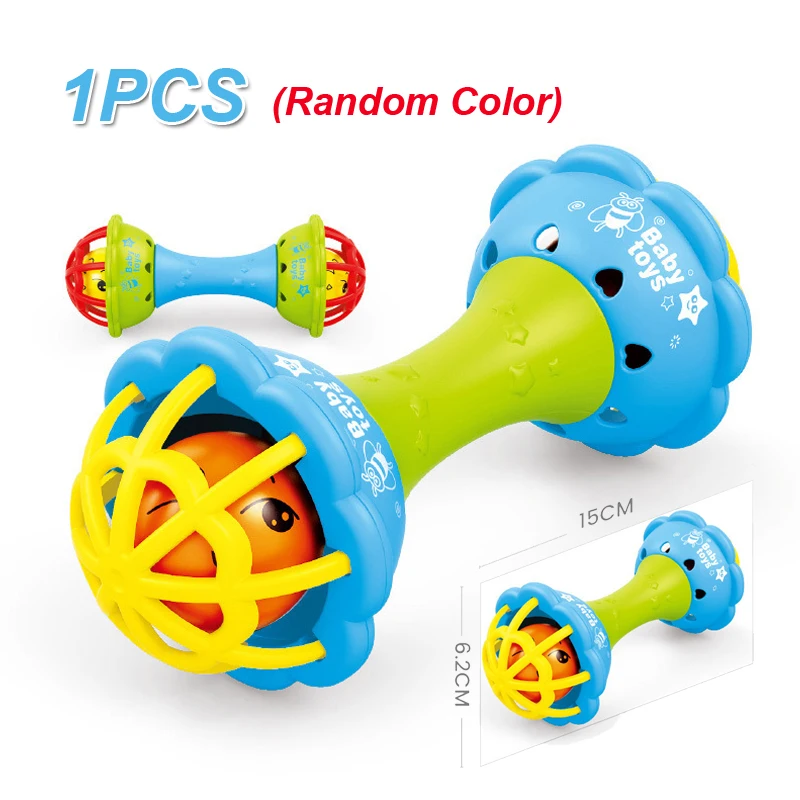 Chocalhos para bebês de 0 a 12 meses, brinquedos educativos para bebês, conjunto giratório sensorial, presente educacional para recém-nascidos, meninos e meninas