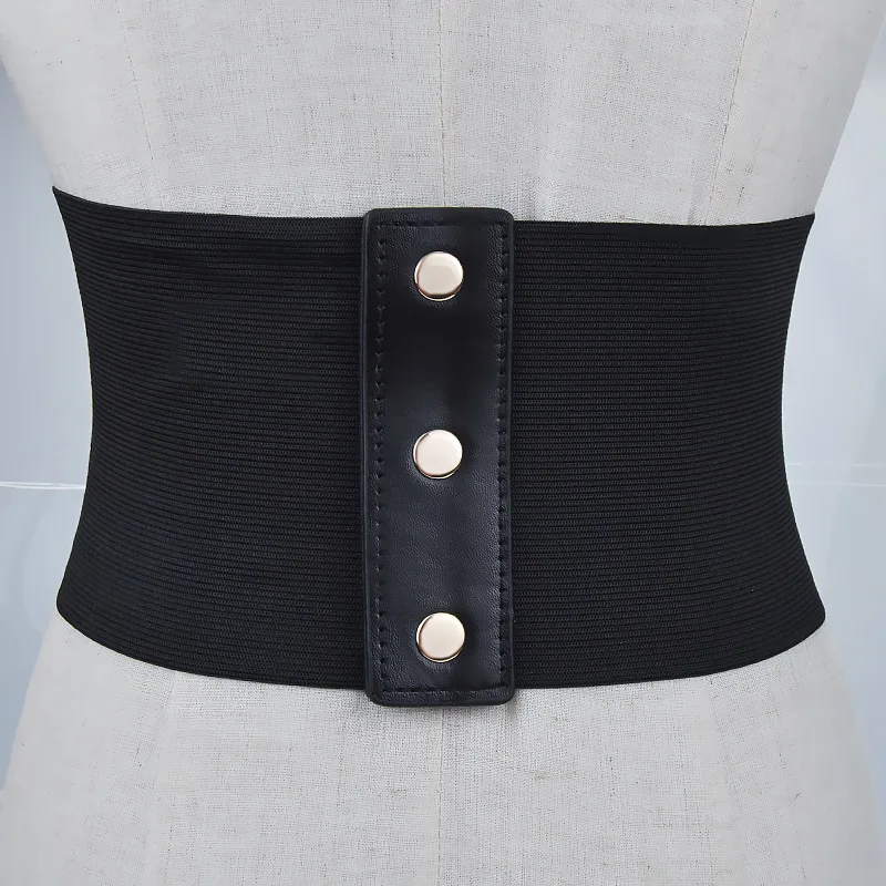 One waist cinching, chest cinching, elastic, wide waistband, three heart-shaped buckles for decoration, versatile for daily use,