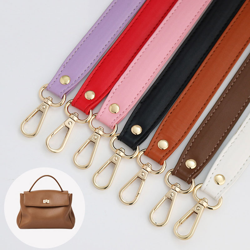 Neue 28 cm Kurze PU Leder Schulter Tasche Strap tasche Griffe DIY Ersatz Geldbörse Griff für Handtasche Gürtel Strap Tasche zubehör