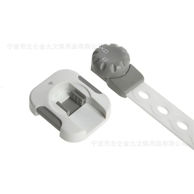 3Pcs/Set Child Safety Strap Locks Multi-Use Adhesive Plastic Baby Proofing Locks For Cabinets and Drawers,Toilet,Fridge