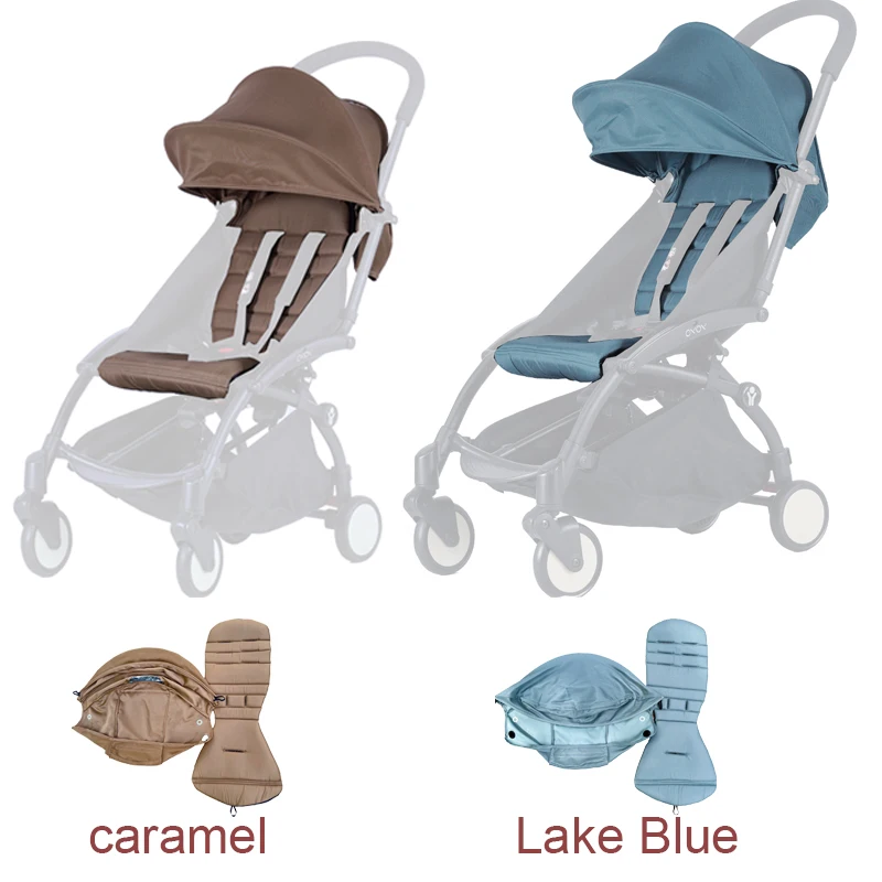 Baby Stroller Acessórios, 6 + Capuz e Colchão para YOYO2 e YOYO, Canopy Cover, Almofada, Thicken Fabric Replacement, Sunshade, 1:1 Material
