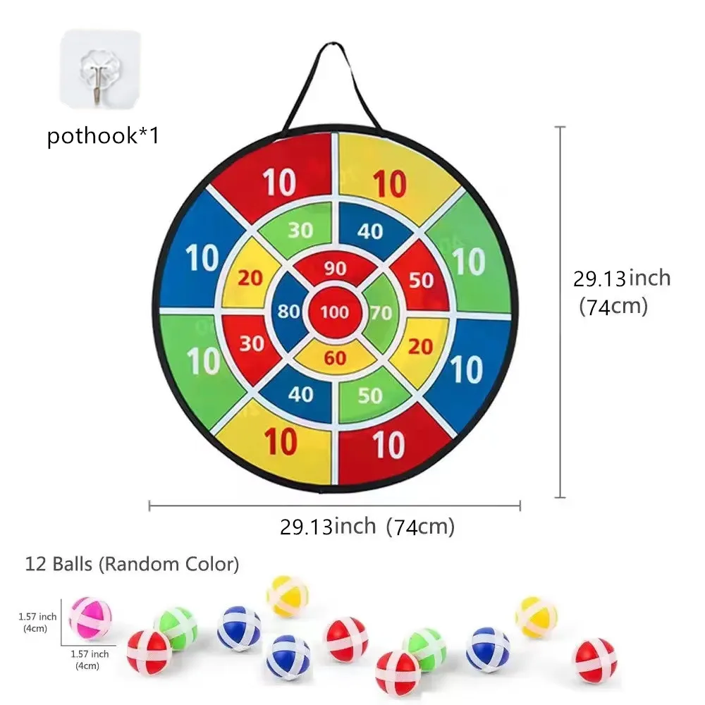 เด็ก Sticky Ball 74 ซม.ขนาดใหญ่ DART BOARD ครอบครัว Interactive เกมการศึกษาเลขคณิตในร่ม/กลางแจ้งกีฬาของเล่นของขวัญ