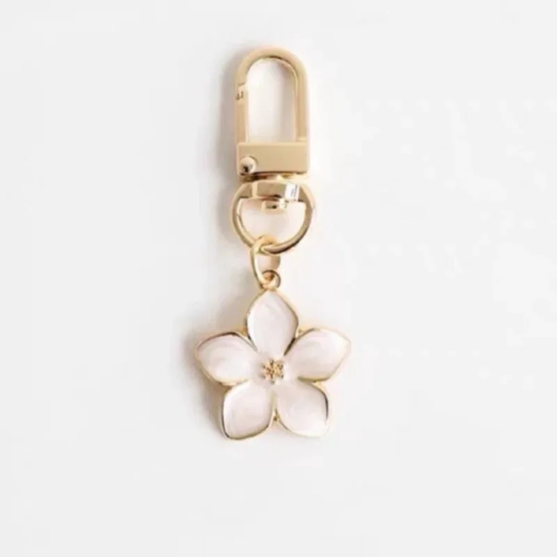 Portachiavi con fiore di pera bianco Accessori carini Portachiavi Coppia Portachiavi abbinati Ciondolo Articoli all'ingrosso per boutique