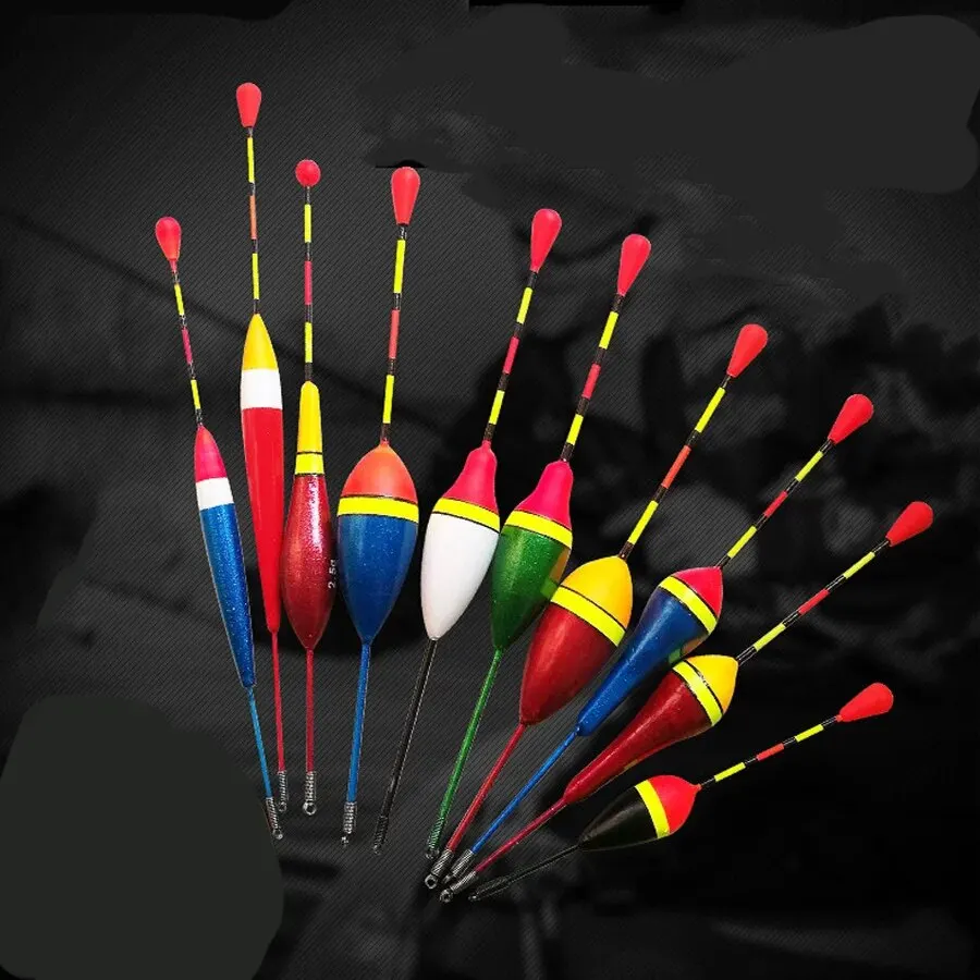 10Pcs/Lot Promotion Fishing Floats Set Mix Size Color Buoy Bobber for Fishing Accessories