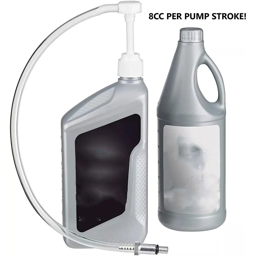 Bomba de aceite de engranaje de unidad inferior para botellas estándar Quart, viene con adaptadores de Metal de 3/8 pulgadas, 8MM, 10MM, se adapta a todos los Mercury & Mariner Outb C0F3