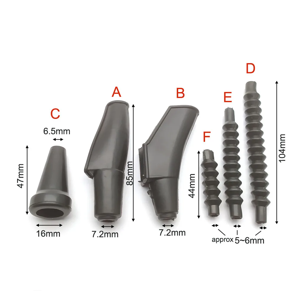 Cubierta antipolvo para Cable de embrague de freno de motocicleta, cubierta de goma impermeable para CG125 GN GS150