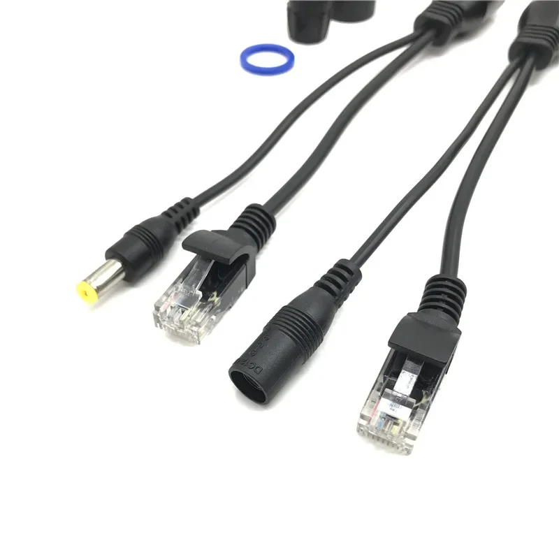 Hot POE Cable Passive Power Over Ethernet Adapter Cable POE Splitter Injector Power Supply Module 12-48v for IP Camera Cables