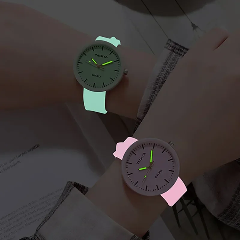 Luminous นาฬิกาเด็กสําหรับวัยรุ่น Boys Girls นาฬิกาเด็กซิลิโคนกีฬานาฬิกานาฬิกาสําหรับนาฬิกาข้อมือเด็ก Reloj Para Niños
