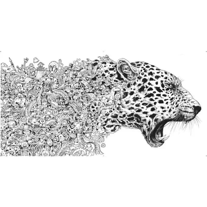 96 Pages Animorphia Coloring Book For Adults children Develop intelligence Relieve Stress Graffiti Painting Drawing books