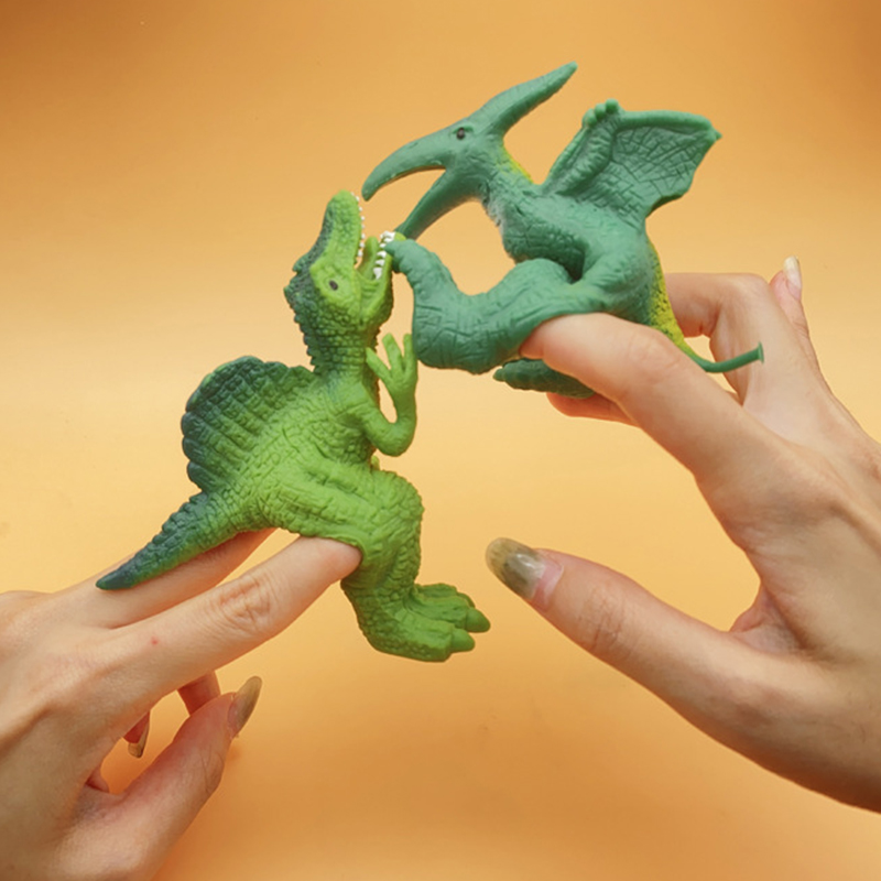 子供のための恐竜の指の人形,創造的なシミュレーション,柔らかいゴム,ストレス解消,面白いティラノサウルスレックス,指のおもちゃ,ギフト,5個
