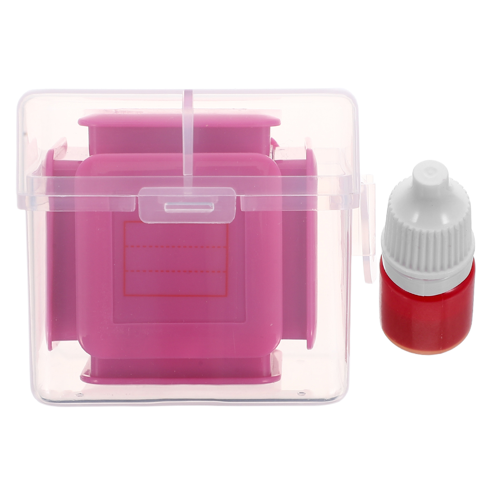 6-seitiger selbstfärbender Stempel, klare Gitteruhr, englische Pinyin-Linien, Klassenzimmer-Schreibzubehör, Unterricht für – früh