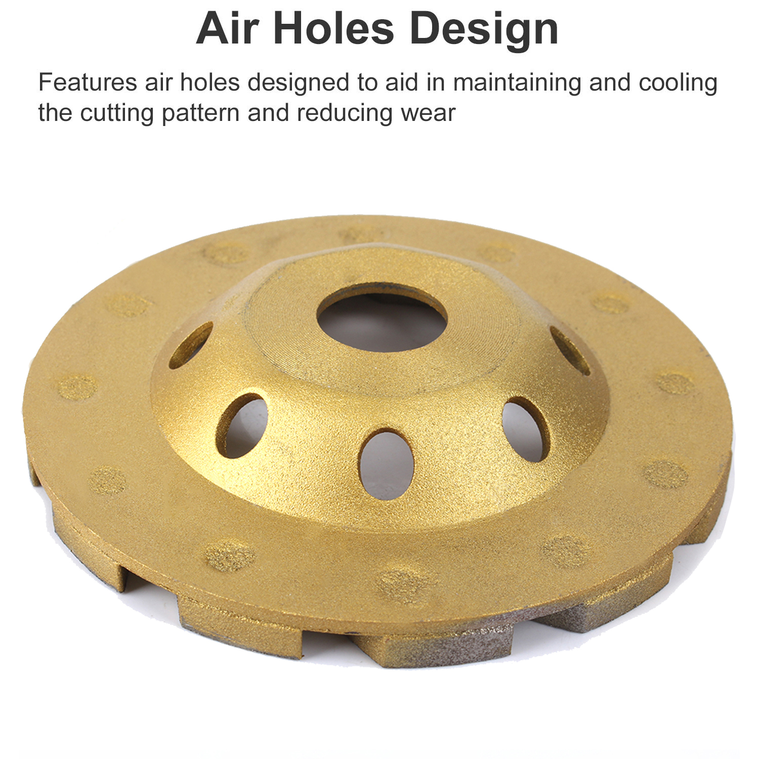 5 Inch Concrete Turbo Diamond Grinding Cup Wheel 5inch Heavy Duty Angle Grinder Wheels For Angle Grinder