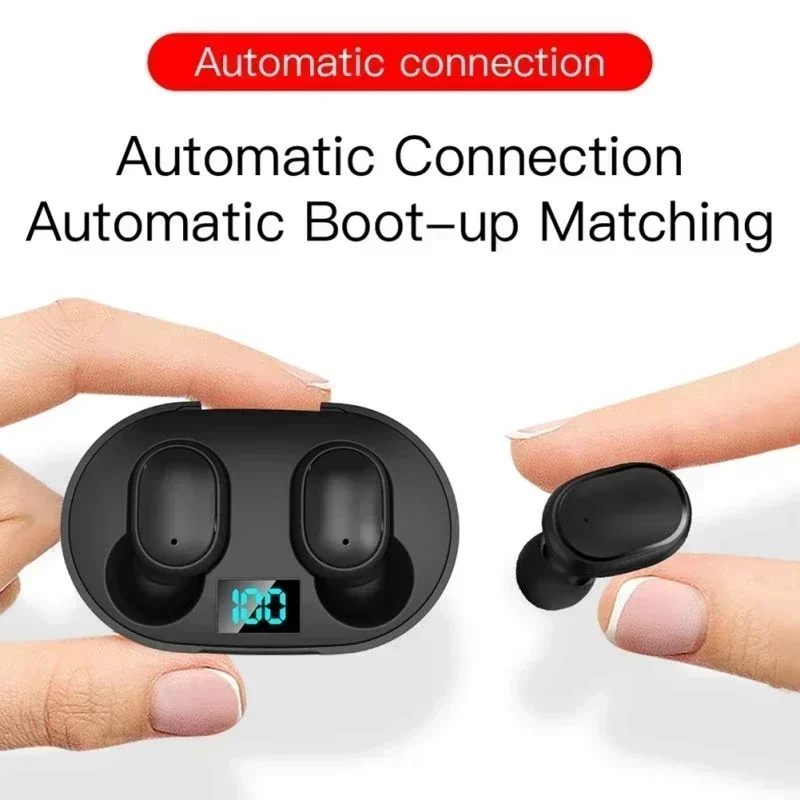 E6s sem fio bluetooth fones de ouvido tws bluetooth fone de ouvido sem fio com cancelamento de ruído com microfone