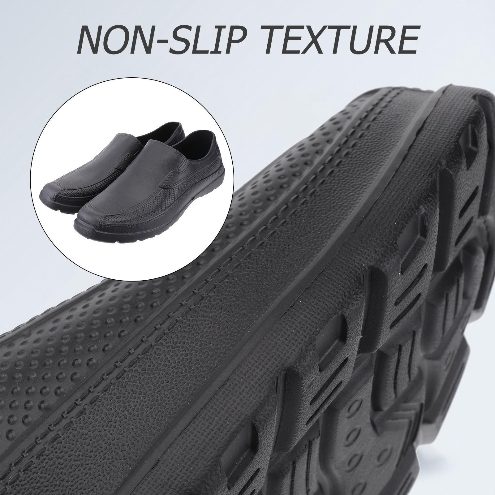 EVA-Schuhe, rutschfest, verschleißfest, Kochschuhe, leicht, bequem, für die Küche, ölbeständige Schuhe (40 Code, Schwarz)