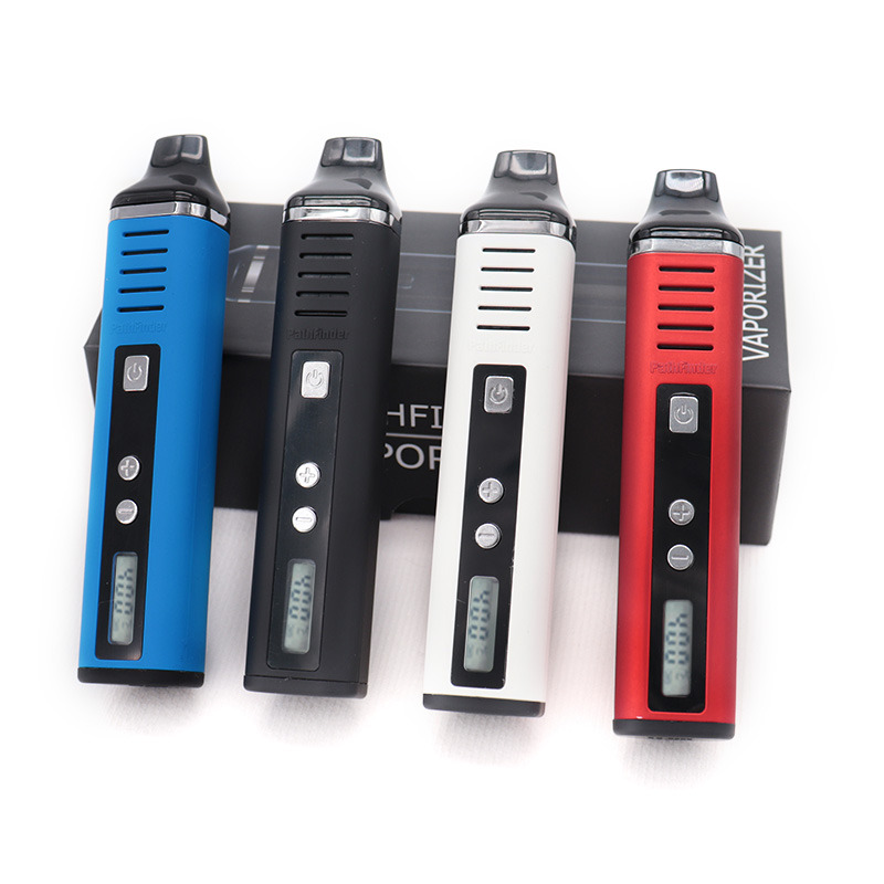 Original Dry Herb Vaporizer Pathfinder V2 Kit Elektronische Zigaretten 2200 mAh mit OLED-Bildschirm Kräuter-Vape-Stift Vaper Smoke Kits
