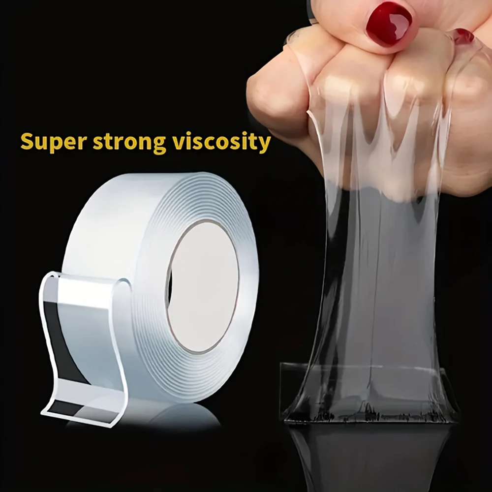ความกว้าง 20-50 มม.Ultra Strong กาว NANO เทปความหนืดสูงเทปสองด้าน Traceless โปร่งใสเทปติดตั้งแบบใช้ซ้ําได้