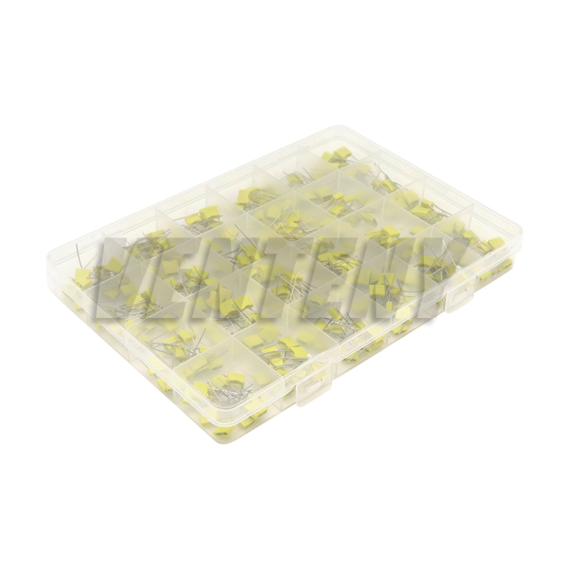 240pcs/Lot Correction Capacitor Assorted Kit 24Values Each 10pcs 100V 102J - 105J Safety Capacitance Set