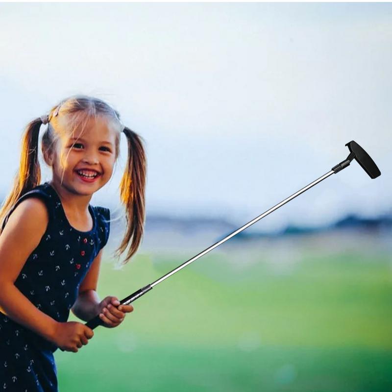 เด็กกอล์ฟคลับ 80 ซม.สแตนเลสพัตเตอร์ Splitter WEDGE ที่ถอดออกได้กอล์ฟพัตเตอร์ Multifunctional Practice Clubs สําหรับเด็ก