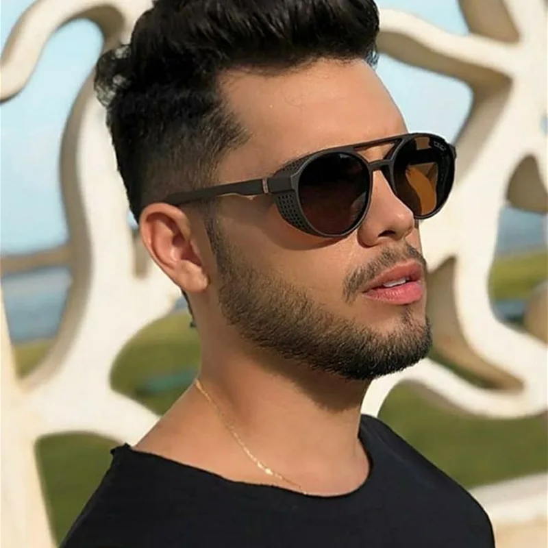 Gafas de sol de piloto a la moda para hombre, gafas de sol decorativas clásicas para conducir, gafas de diseñador de marca famosa de lujo para mujer