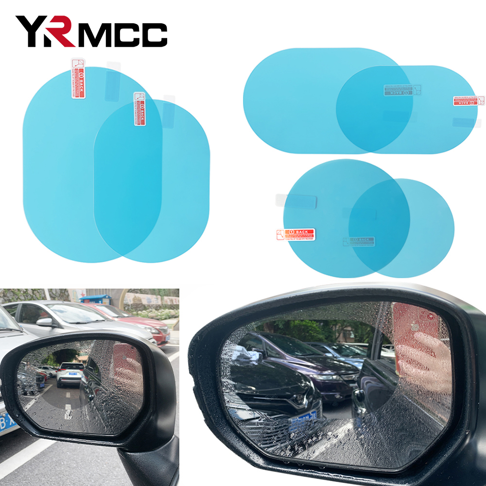 Película à prova de chuva para espelho retrovisor de carro, película antiembaçante à prova de chuva para janela de carro, película transparente à prova de vento, proteção para espelhos de motocicleta