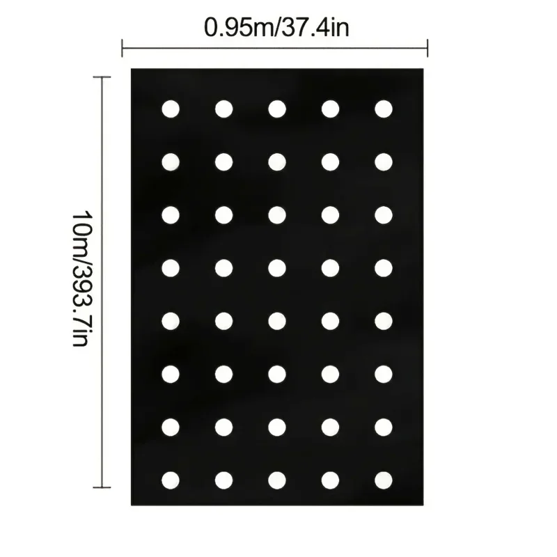 Laat uw groenten groeien met onze hoogwaardige zwarte plastic MulchFilm - perfect voor kassen en plantenbescherming!