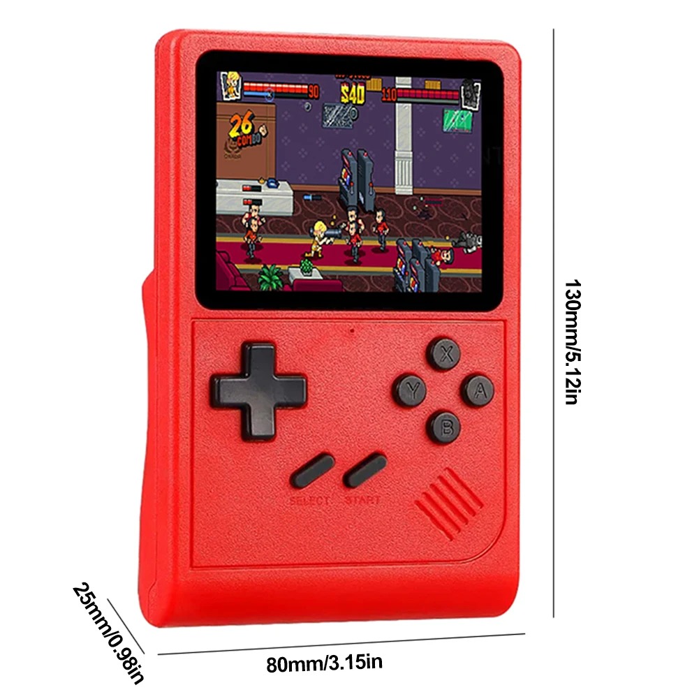 GB300 Classic Video Game Player Built-in 8G 3.0 Inch Screen Portable Game Console 6000+ Games AV Output 800mAh for Kids Adults