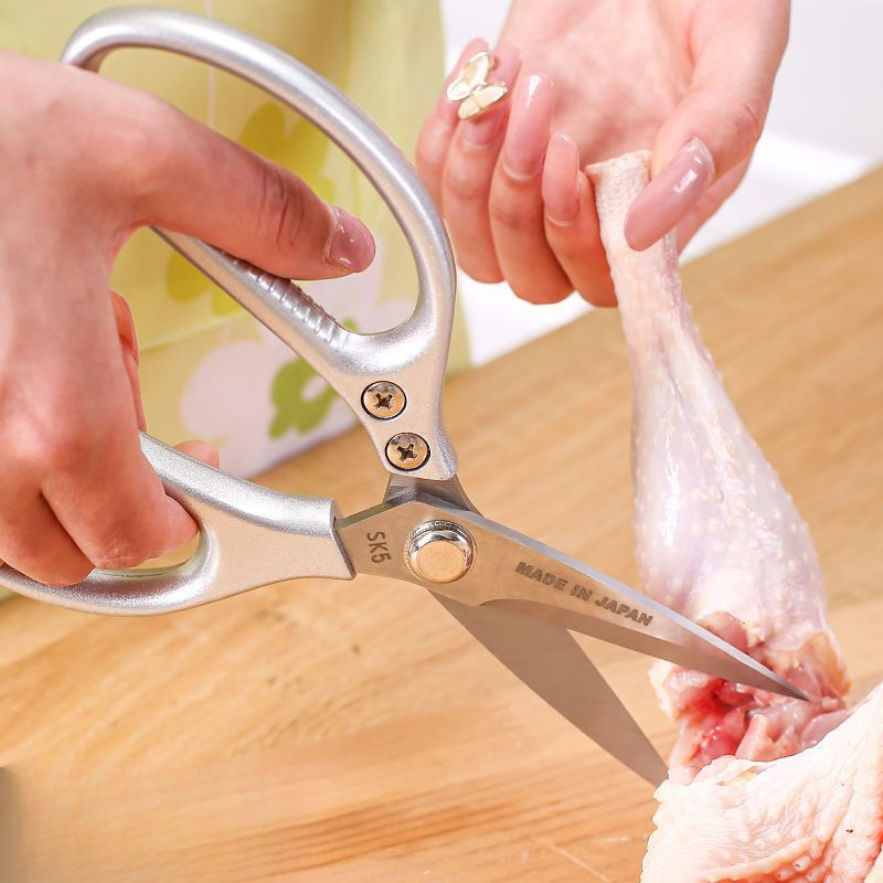 Sharp Stainless Steel Kitchen Scissors Household Heavy Duty Chicken Bone Scissors Multi-Functional Kitchen Scissors