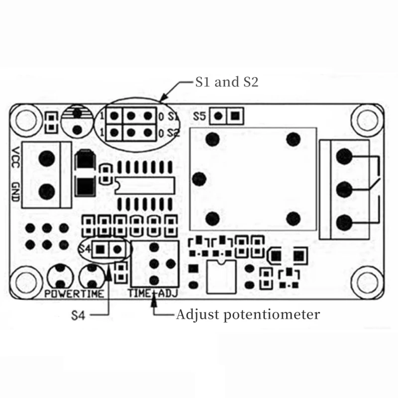 Relé de retardo de alta calidad, módulo de interruptor de encendido/apagado de retardo con temporizador DC 12V 5V Javino