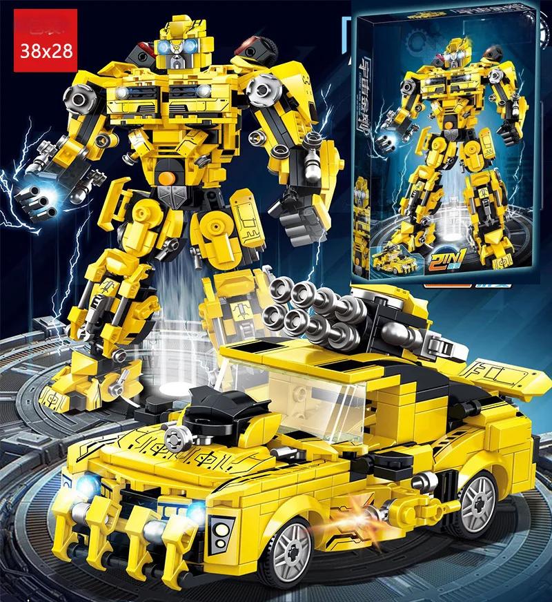 ชุดอาคาร ToylinX 463 ชิ้น หุ่นยนต์แปลงร่างสะสมและชุดบล็อกอาคารรถบรรทุก ของขวัญ Hallowmas สําหรับเด็ก