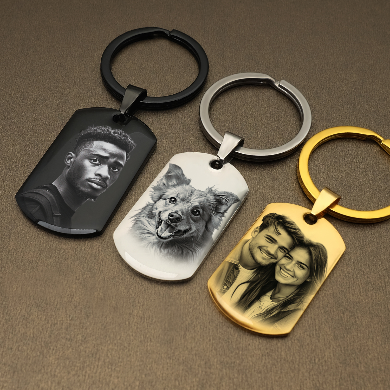 Llavero con foto personalizada, seguro para conducir, llavero con foto personalizada para pareja, regalo para él, regalos conmemorativos para mascotas, llaveros para hombres y mujeres