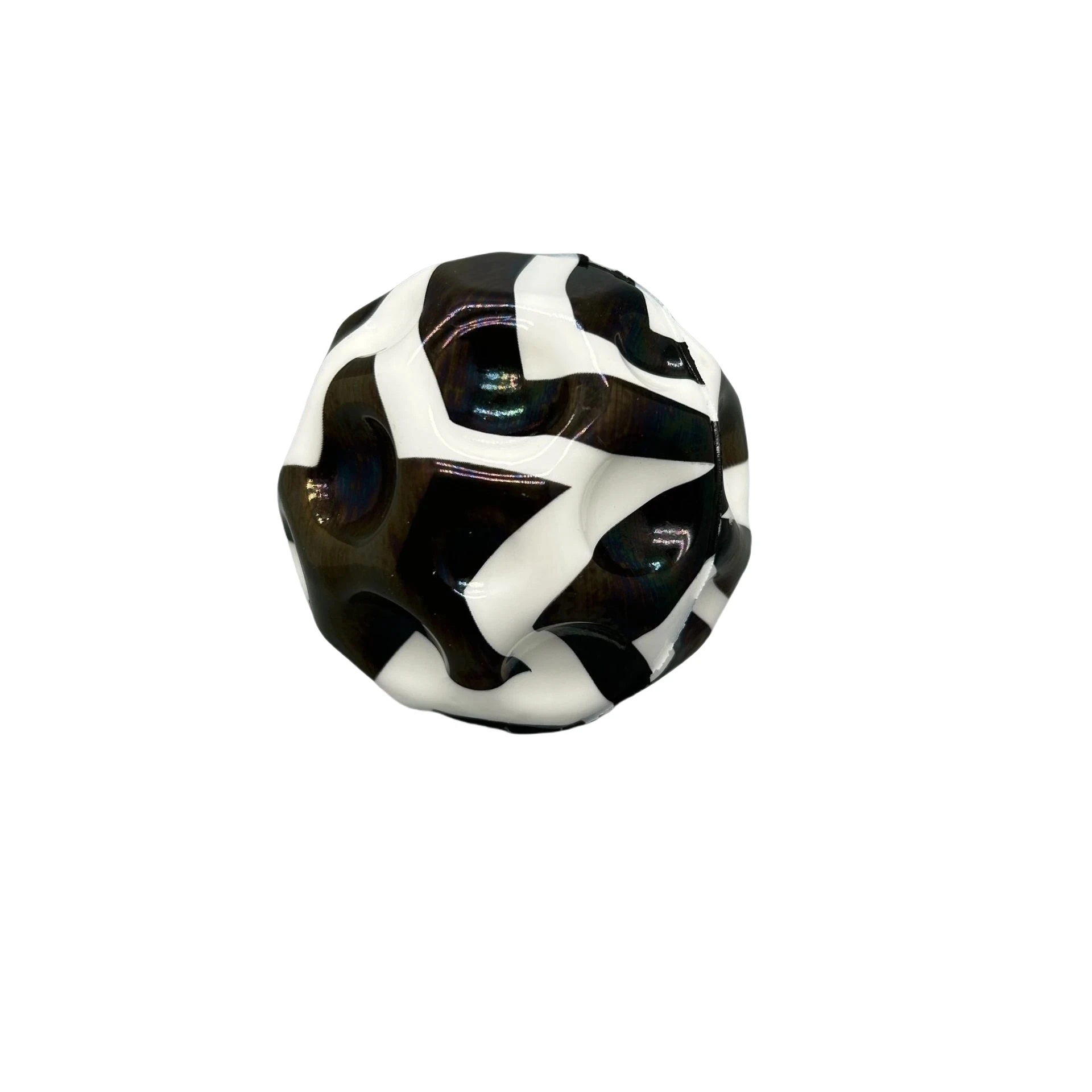 Super Elastic Ball ของเล่นกลางแจ้งที่น่าสนใจสําหรับเด็ก Moon Shape มีรูพรุน Bouncy Ball เด็กในร่มและกลางแจ้งความเครียด Reliever
