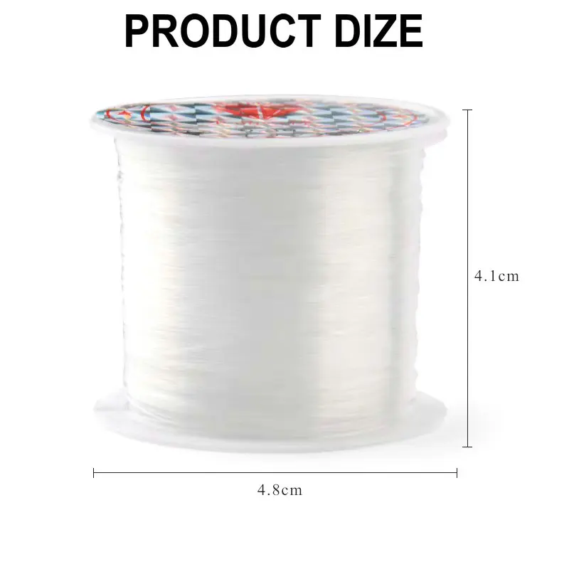 100m plástico cristal diy miçangas linha de pesca sem cabo elástico para fazer jóias suprimentos fio jeweleri corda
