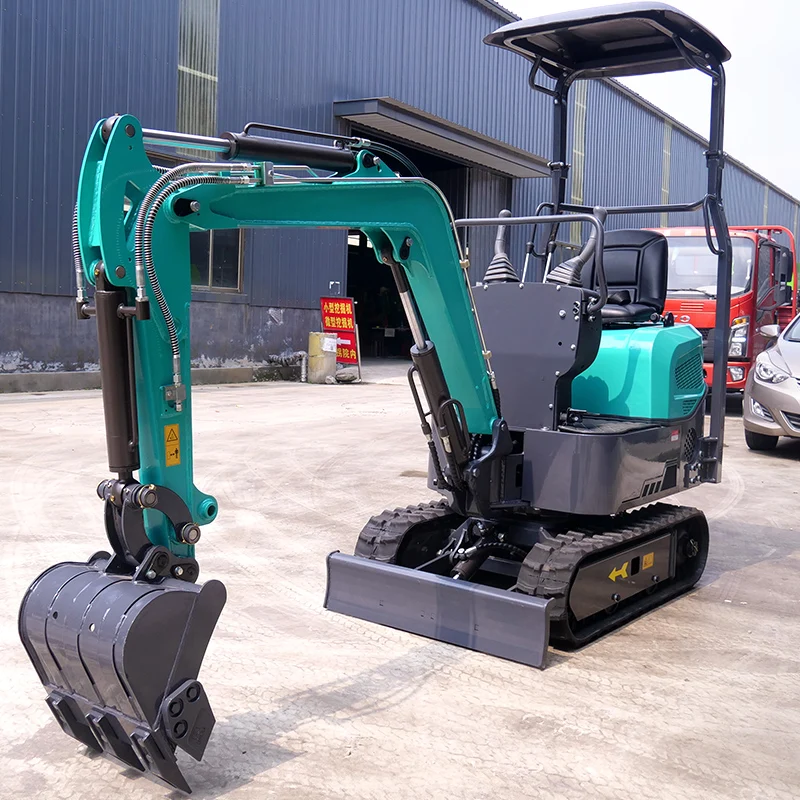 Personalizado especializado en la fabricación de maquinaria agrícola multiusos de excavadora hidráulica sobre orugas de 1200KG