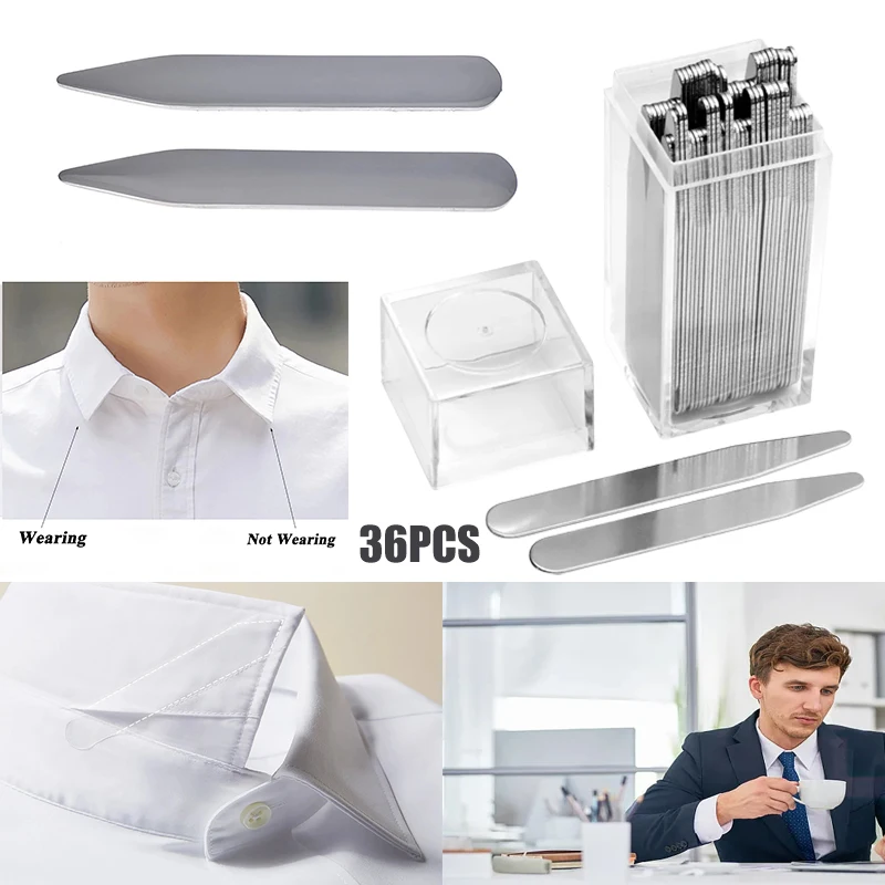 2.2 "-2.7" colarinho de metal de alta qualidade permanece camisa reforços de osso inserções apto para camisas do homem presentes do dia dos pais