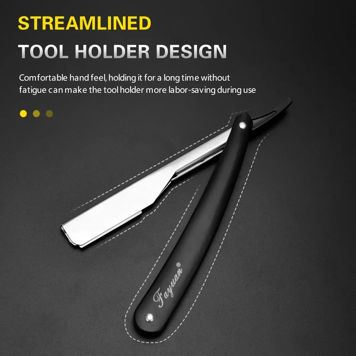 Manual Shaver for Men Barbershop Razor Stainless Steel Shank Is Easy To Use Safety Razor 1Pcs Shaving Razor with Blades