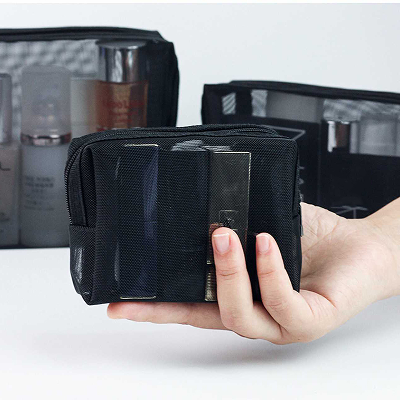 Bolsa de cosméticos simples para mulheres, de grande capacidade, impermeável, de viagem, embalagem de higiene pessoal portátil