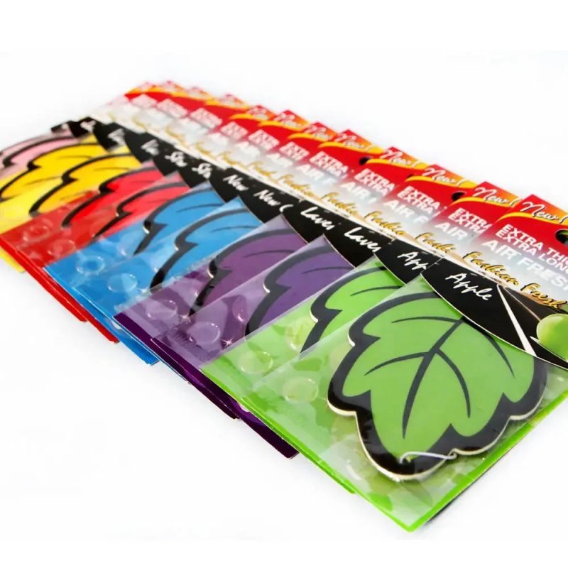 1/6/10/12/24PCS Auto Accessoires Interieur Auto Luchtverfrisser Natuurlijke Geurende thee Papier Auto Opknoping Vanille Parfum Geur Blad