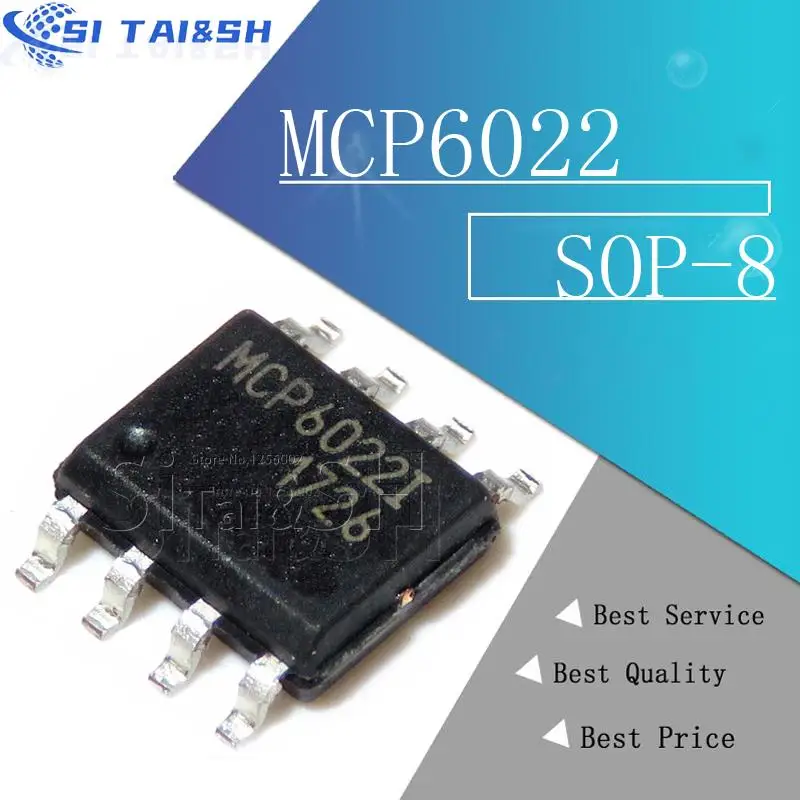 5 個 MCP6022-I/SN MCP6022-I MCP6022 SMD データシステム