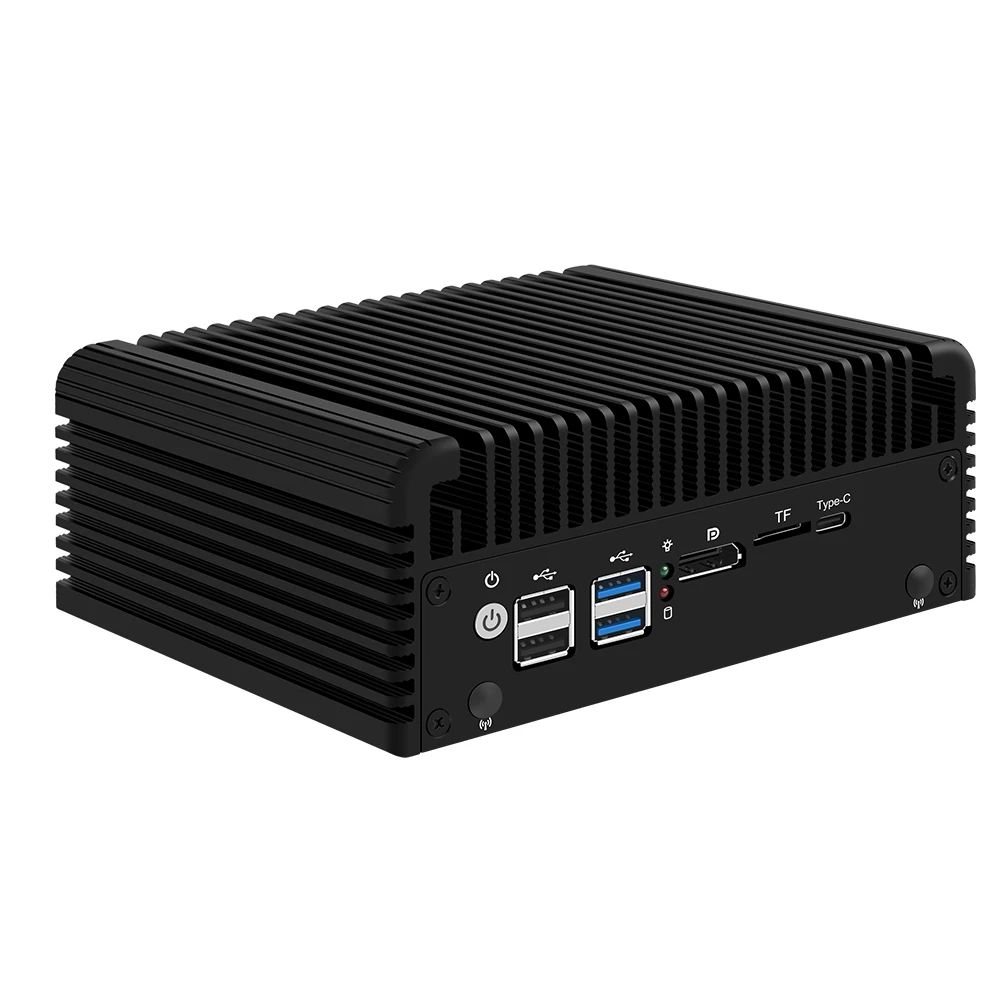 2,5G Firewall Router Intel i3 N355 N305 N150 N100 4xi226-V LANs DDR5 Typ-C 6*USB 2*NVMe 2*SATA Lüfterloser Mini-PC Proxmox pfSense