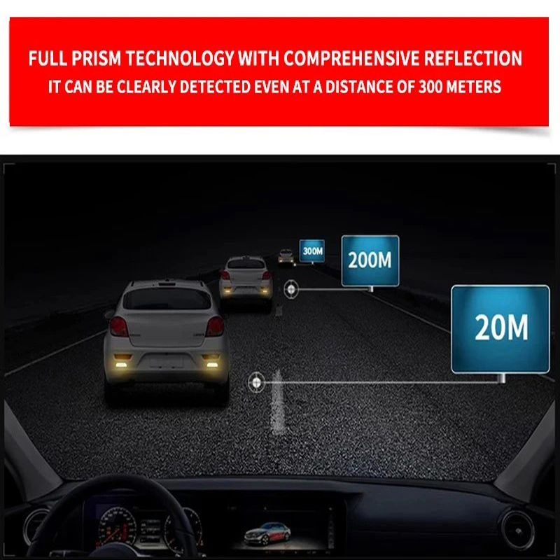 ประตูรถคําเตือนความปลอดภัยสะท้อนแสง Mark 3D สติกเกอร์จัดแต่งทรงผมสําหรับ Toyota Prius Avensis Rav4 Auris Yaris Cruiser Camry Highland