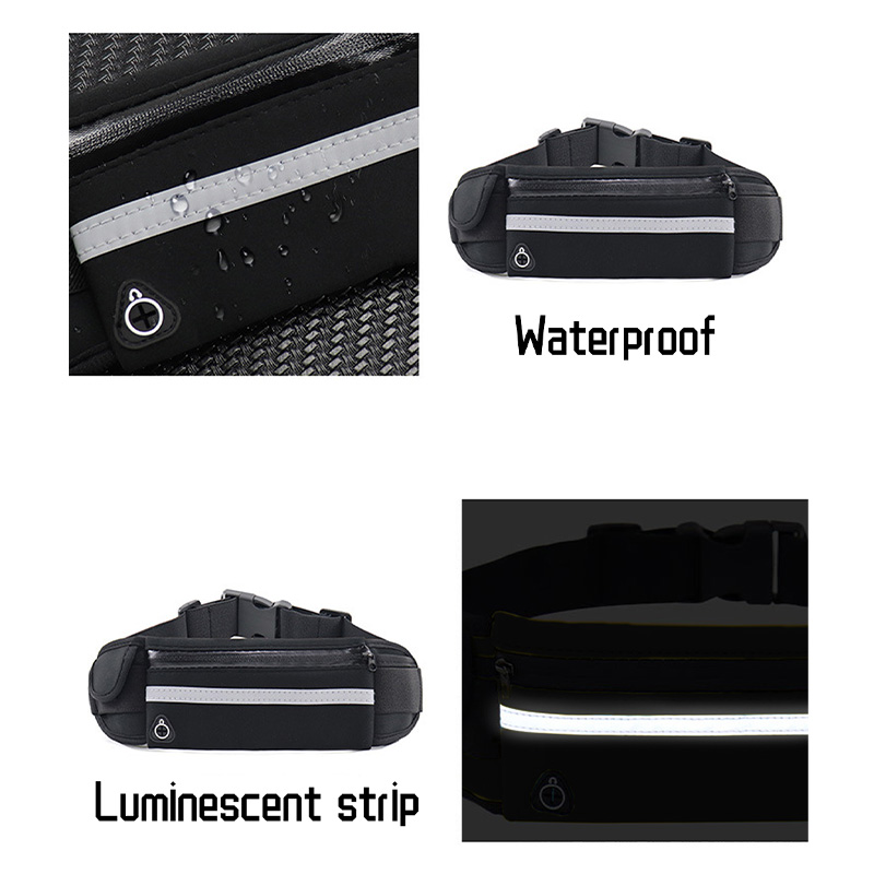 ชาย/หญิง Marathon Trail วิ่งเอว Pack สําหรับโทรศัพท์ขวดน้ํากีฬา Fanny Pack ฟิตเนส Dual Pocket Running เข็มขัดเอวกระเป๋า