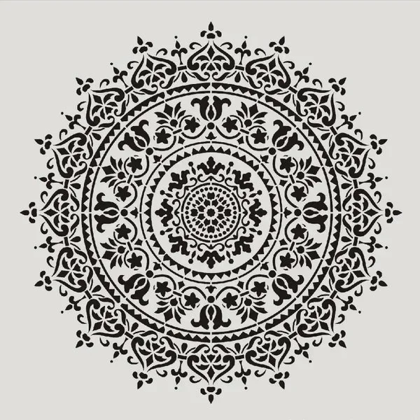 30*30Cm Kích Thước Thủ Công Diy Mạn Đà La Khuôn Cho Tranh Stencils Đóng Dấu Album Ảnh Nổi Thẻ Giấy Trên Gỗ, chất Liệu Vải Treo Tường