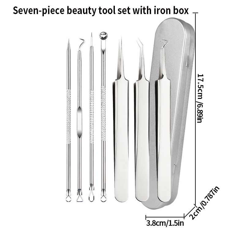 Acne Needle Blackhead Cell Clip Suit Double-Headed Acne Needle Acne Acne Removal Needle Tweezers Precision Acne Clip Acne Tool