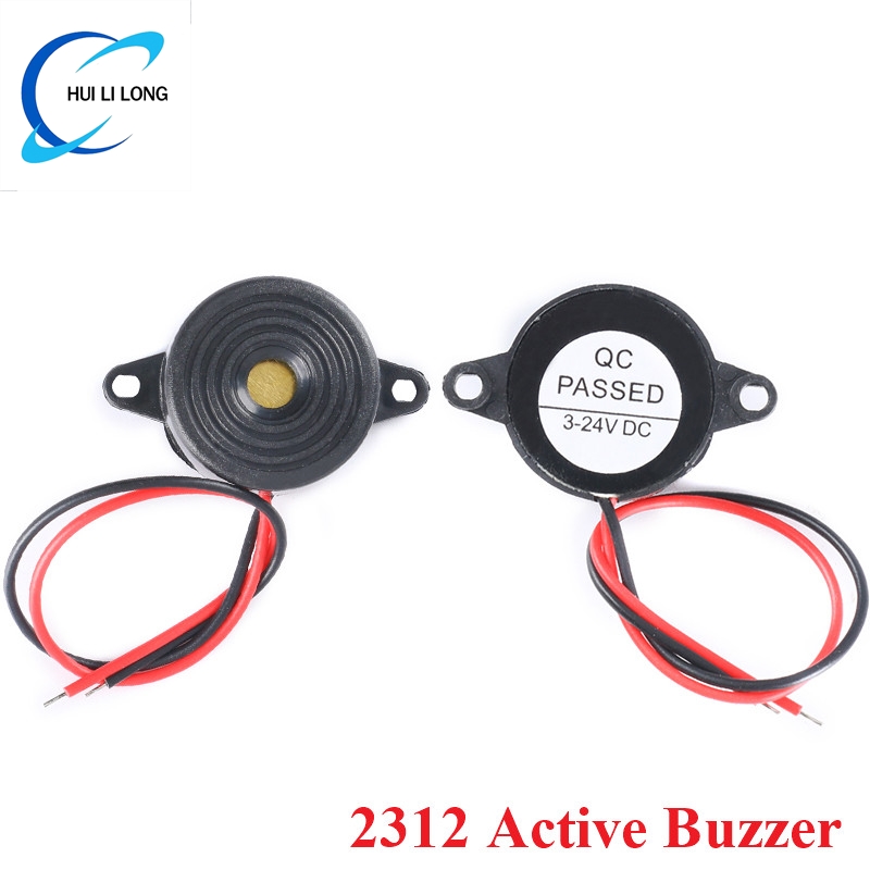 10/5pcs SFM-20B High Decibel Active Buzzer Speaker DC3-24V Continuous Sound 2312 Piezoelectric Piezo Electronic For Arduino